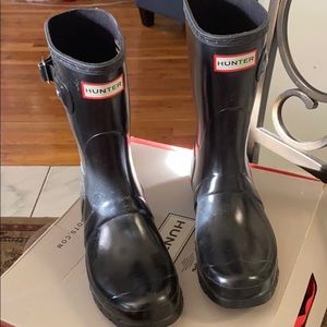 Black hunter rain boots yeezy
